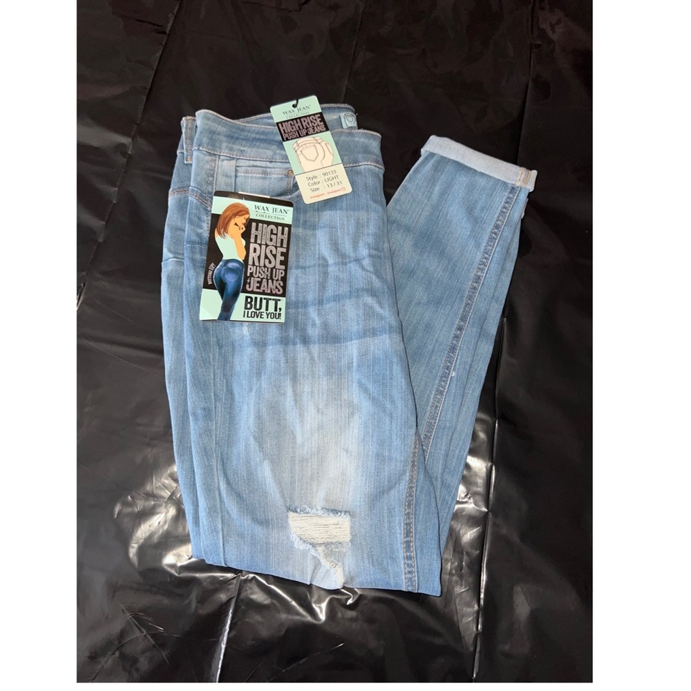 New high rise Light wash jeans